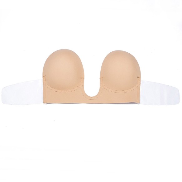 Klara - Luxus U-Ausschnitt Klebe-BH in Nude (A–D)