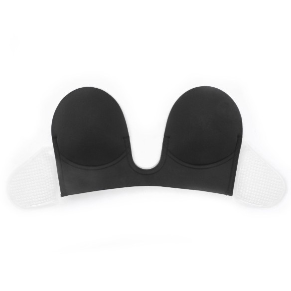 Nina - Luxus U-Ausschnitt Klebe-BH in Schwarz (A–D)