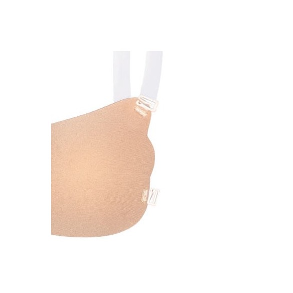 Aurelia - Luxus Push-up Klebe-BH mit transparenten Trägern und Schnürung