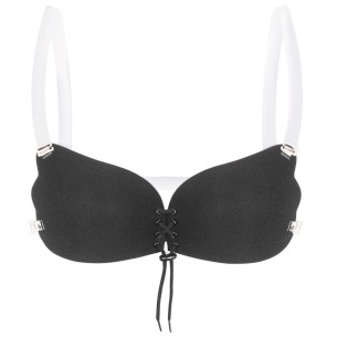 Thea - Nahtloser Push-up Klebe-BH mit transparenten Trägern (Cup A–H)