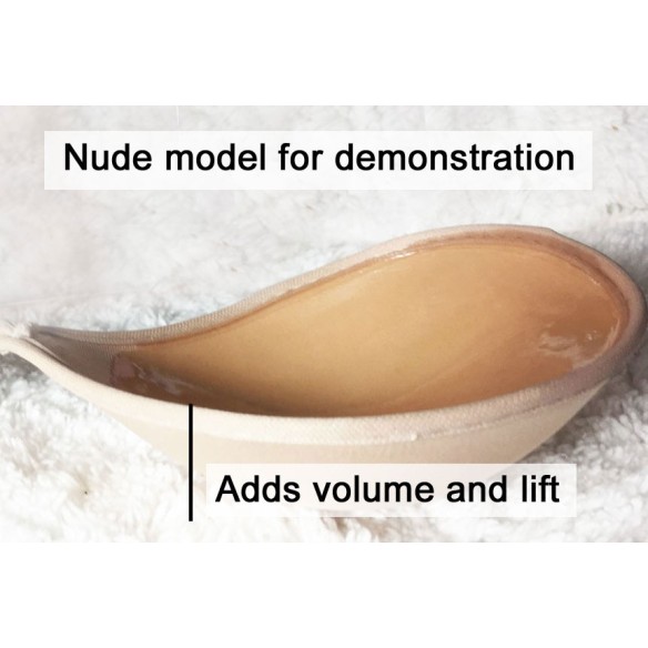 Jade - MaxiLift Push-up Klebe-BH (Schwarz, Cup A–D)