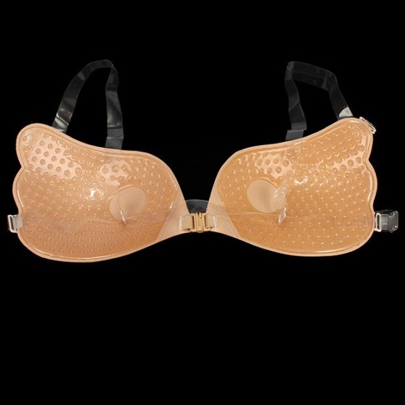 Ilona - Nahtloser Klebe-BH mit transparenten Trägern (Cup A–DD) | BHLU