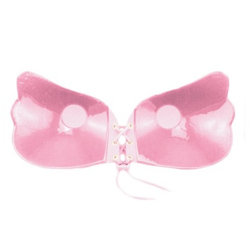 Nadja - Luxus Schnür-Klebe-BH in Rosa (A–D)