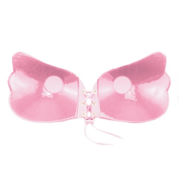 Nadja - Luxus Schnür-Klebe-BH in Rosa (A–D)