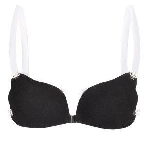 Elsa Luxus Klebe-BH Schwarz mit Push-up-Effekt & Unsichtbaren Trägern