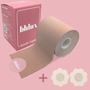 Boob Tape Set - Farbton Mittel (Brustlift Tape, Starker Halt für Körbchengrößen A-J)