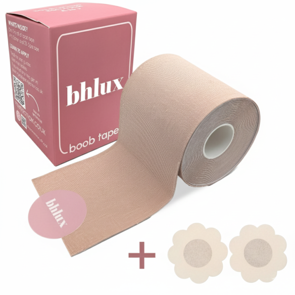 Boob Tape Set - Farbton Hell (inkl. Nipple Covers, starker Halt für A–J)