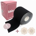 Boob Tape Set - Farbton Schwarz (Brustlift Tape, Starker Halt für Körbchengrößen A-J)