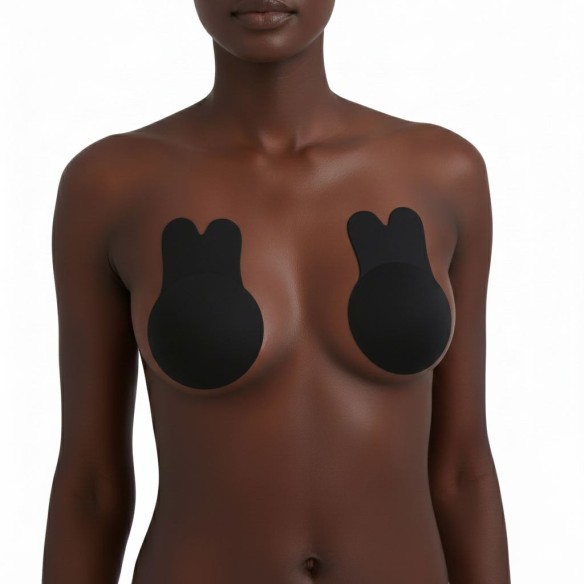 Klebe-BH Brustlifter Schwarz - 3er Set