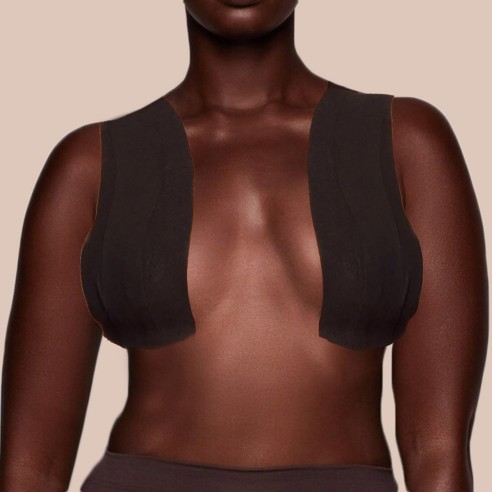 Boob Tape Set - Farbton Schwarz (Brustlift Tape, Starker Halt für Körbchengrößen A-J)