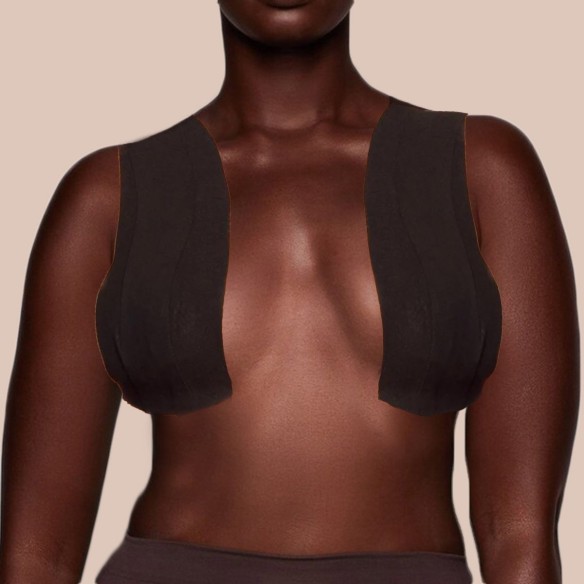 Boob Tape Set - Farbton Schwarz (Brustlift Tape, Starker Halt für Körbchengrößen A-J)