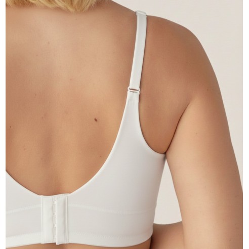 Supportive Komfort-BH ohne Bügel in Weiß | BHLUX