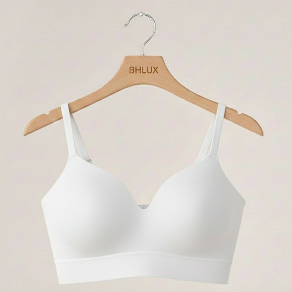 Supportive Komfort-BH ohne Bügel in Weiß | BHLUX