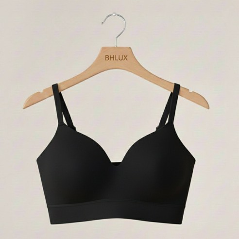 BHLUX Supportive Komfort-BH ohne Bügel - Schwarz | Shaping & Halt