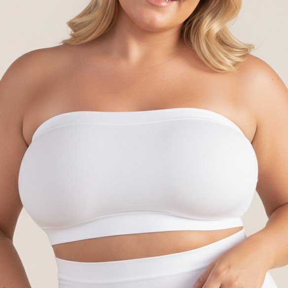 BHLUX® Seamless Bandeau BH ohne Bügel & wandelbare Träger | Komfort BH