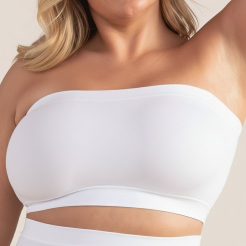 BHLUX® Seamless Bandeau BH ohne Bügel & wandelbare Träger | Komfort BH