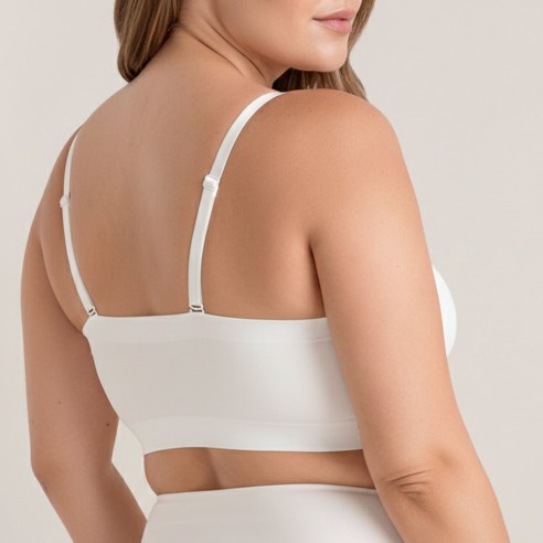 BHLUX® Seamless Bandeau BH ohne Bügel & wandelbare Träger | Komfort BH