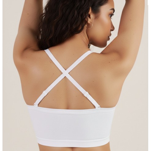 BHLUX® Seamless Bandeau BH ohne Bügel & wandelbare Träger | Komfort BH