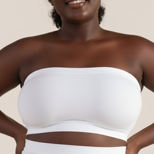 BHLUX® Seamless Bandeau BH ohne Bügel & wandelbare Träger | Komfort BH