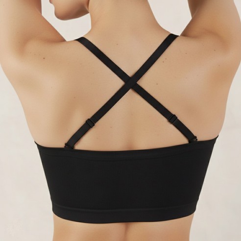 BHLUX® Seamless Bandeau BH ohne Bügel & wandelbare Träger | Komfort BH