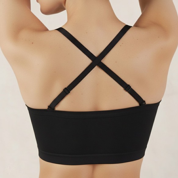 BHLUX® Seamless Bandeau BH ohne Bügel & wandelbare Träger | Komfort BH