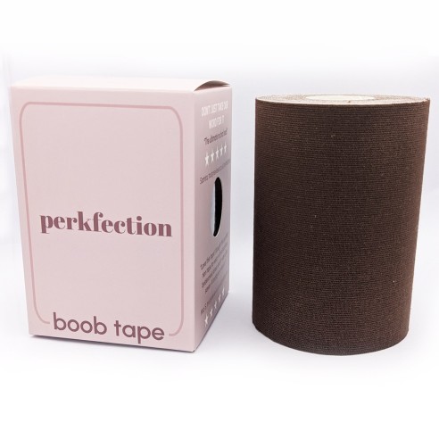 Boob Tape Set - Farbton Ebenholzbraun (Brustlift Tape, Starker Halt für Körbchengrößen A-J)