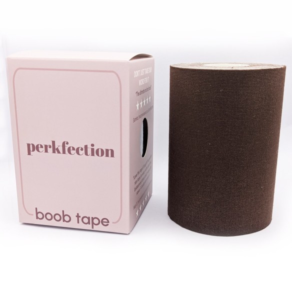 Boob Tape Set - Farbton Ebenholzbraun (Brustlift Tape, Starker Halt für Körbchengrößen A-J)